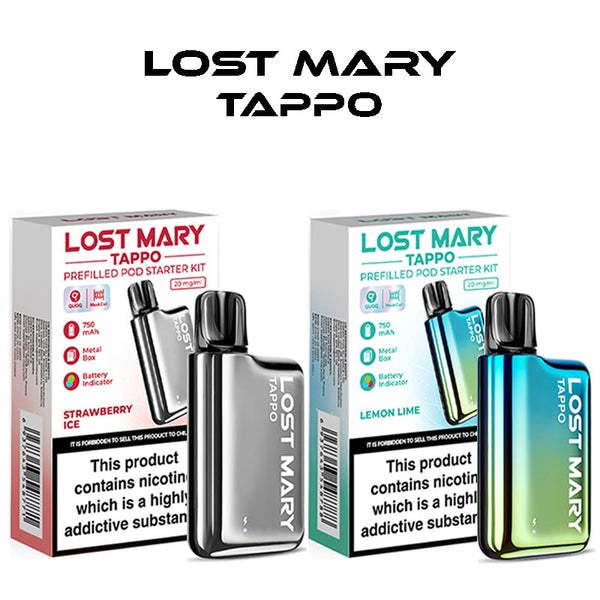 Lost Mary Tappo Prefilled Pod Vape Kit- Box of 10