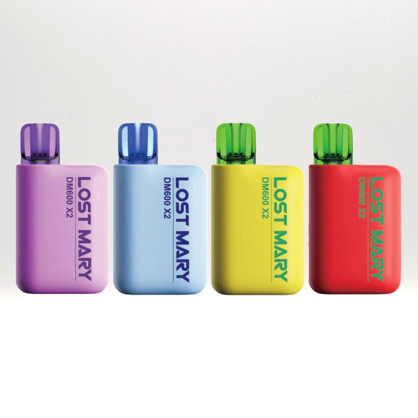 Lost Mary DM600 X2 1200 Puffs Disposable Vape Pod Device- Box Of 5