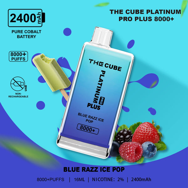 The Cube Platinum/Gold Pro Plus 8000 Disposable Vape Pod *NEW*- Box of 10