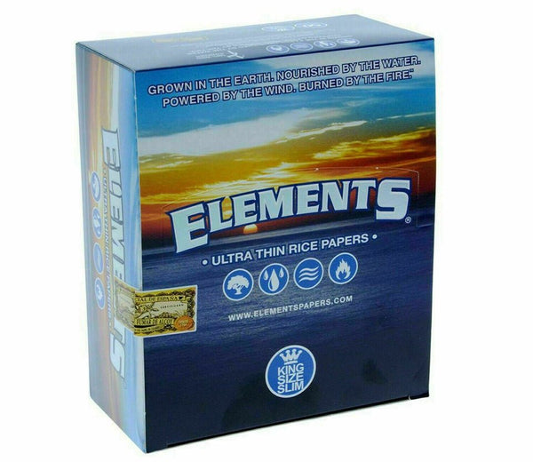 Elements - Ultra Thin Rice Cigarette Papers - Box of 50 - Vapeareawholesale