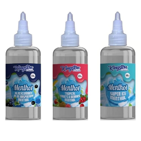Kingston E-liquids Menthol 500ml Shortfill - Vapeareawholesale