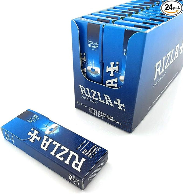 Rizla - Polar Blast Extra Slim Filter Tips - Pack of 24 - Vapeareawholesale
