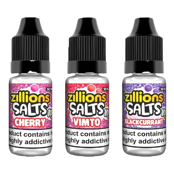 Zillion Salts 10ml Nic Salt - Pack of 10 - Vapeareawholesale