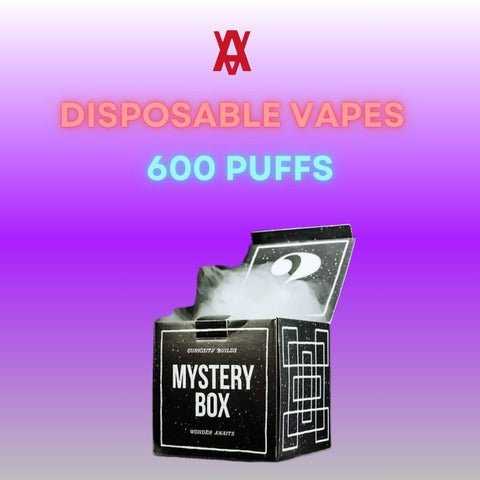 Disposable Vape Mystery Box - 600 Puffs - Box Of 10 (5 Boxes)