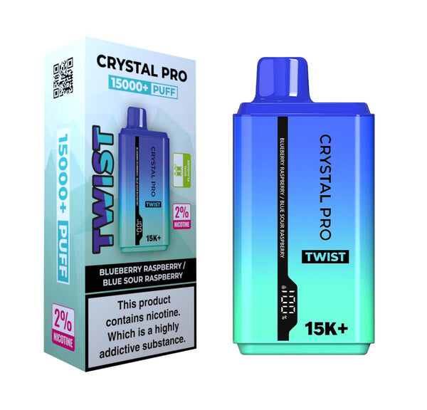 Crystal Pro Twist 15000 Puffs Disposable Vape-  Box OF 10 - 20mg