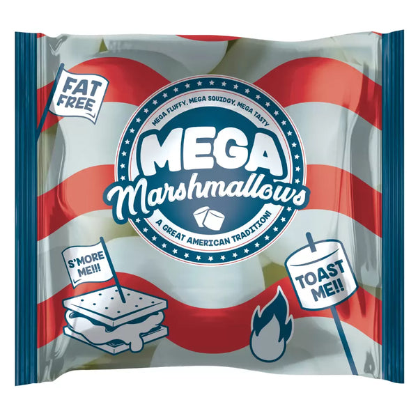 Mega Marshmallows Bag 550g - Vanilla - Pack of 6
