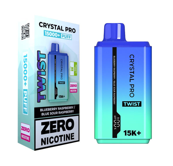0% Crystal Pro Twist 15000 Puffs Disposable Vape-Box of 5