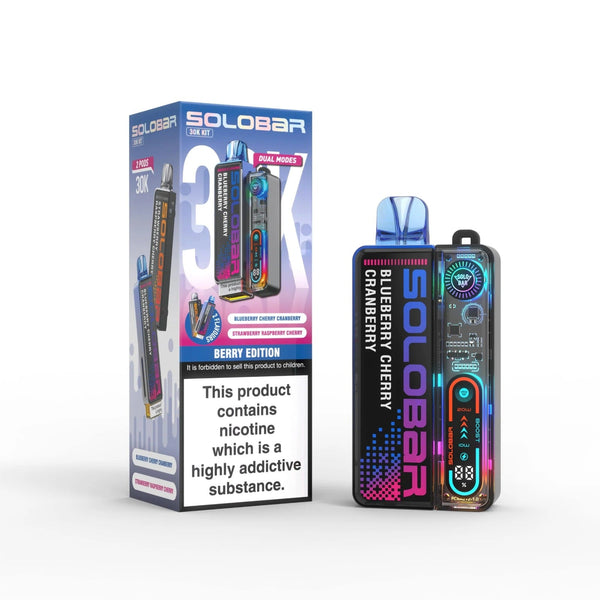 SOLOBAR 30K PREFILLED POD VAPE KIT-Box of 5