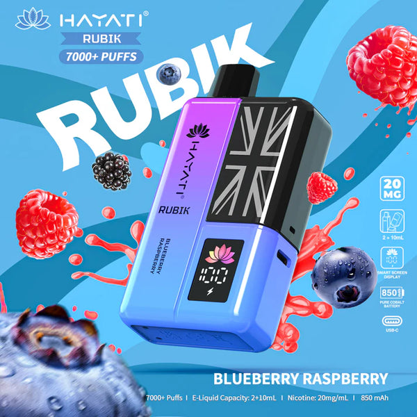 Hayati Rubik 7000+ Puffs Prefilled Kit - Pack of 5