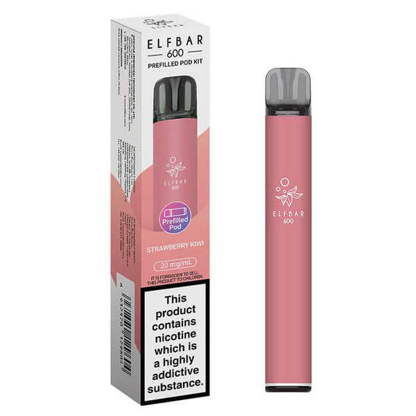 Elf Bar 600 Puff Disposable Vape Pod Device Box of 10