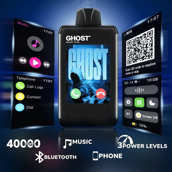 Ghost Smart Vape 40000 Puffs Disposable Vape - Box Of 5