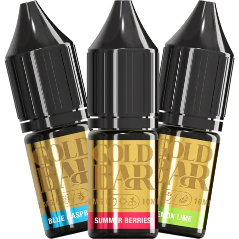 Gold Bar Nic Salts 10ml E-Liquids (Box Of 10)