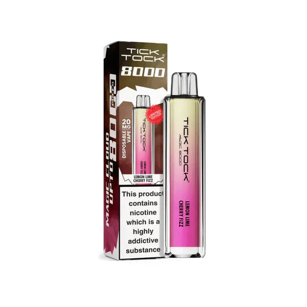 Tick Tock Magic 8000 Rechargeable Vape TPD Compliant - Box of 5