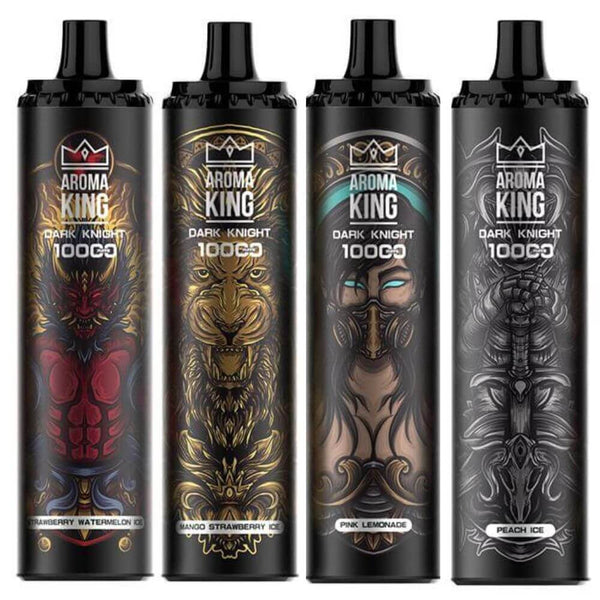 0% Aroma King Dark Knight 10000 Disposable 0MG - Box of 10 - Vapeareawholesale