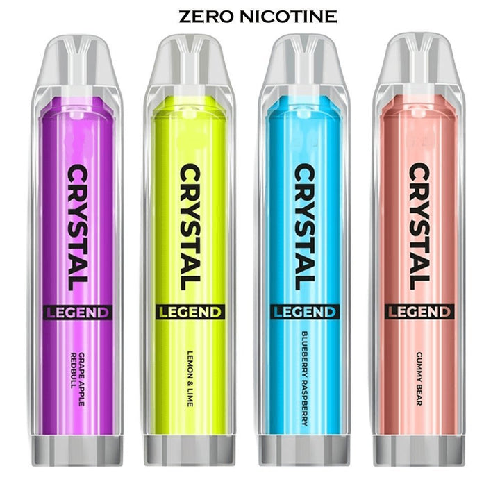 0% Nicotine - Crystal Legend 4000 Disposable Vape Pod - Box of 10 - Vapeareawholesale