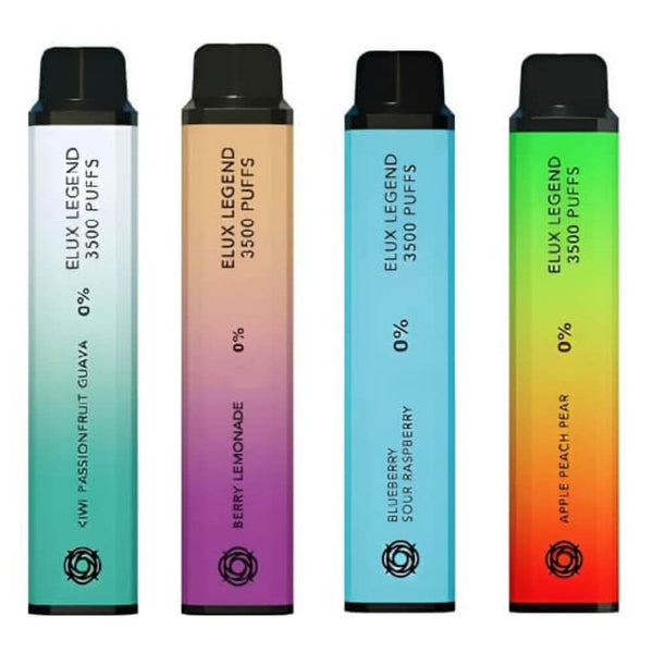 0% Nicotine- Elux Legend 3500 Disposable Vape Pod Device - Box of 10 - Vapeareawholesale