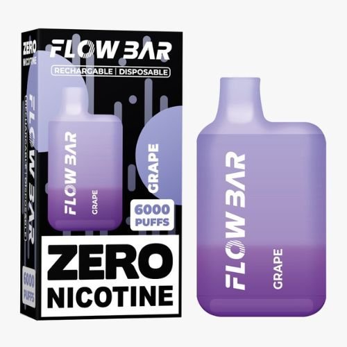 0% Nicotine - Flow Bar 6000 Disposable Vape Pod Device - Box of 10 - Vapeareawholesale