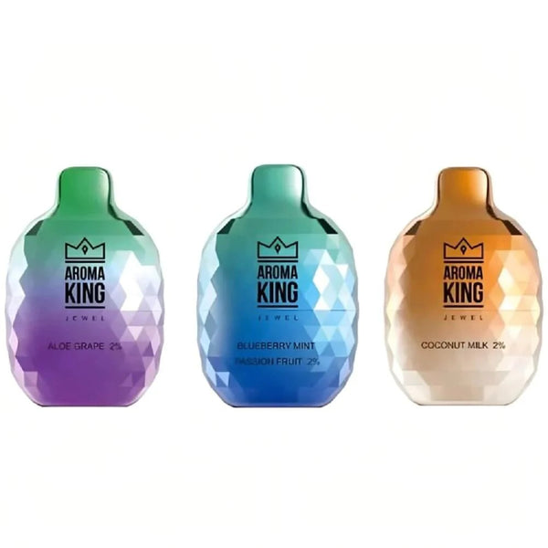 Aroma King Jewel Mini 600 Disposable Vape Pod Device 20MG - Box of 10 - Vapeareawholesale