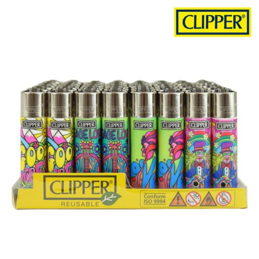 Clipper - Reuseable & High Quality Lighters - Pack of 48 - Vapeareawholesale