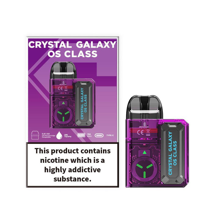 Crystal Galaxy Os Class Pod System Kit - Vapeareawholesale