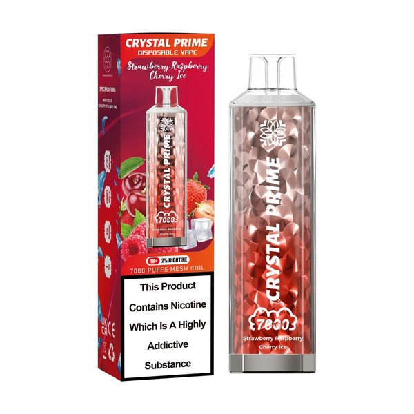 Crystal Prime 7000 Disposable Vape Pod Puff Device-Box of 10 - Vapeareawholesale