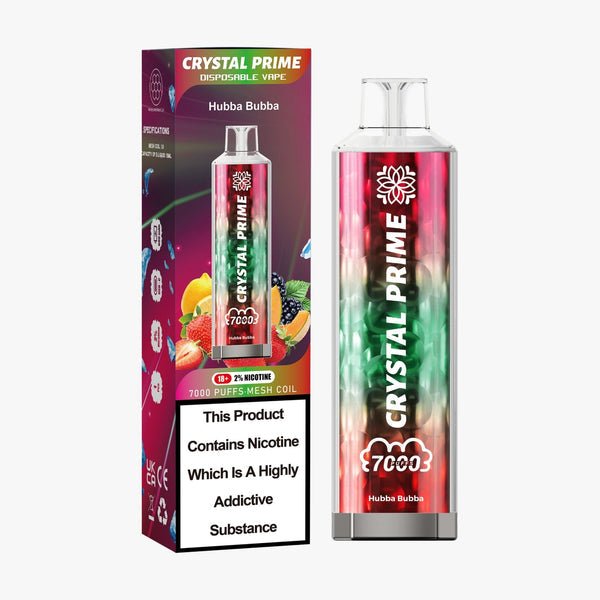 Crystal Prime 7000 Disposable Vape Pod Puff Device-Box of 10 - Vapeareawholesale