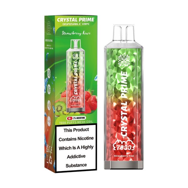 Crystal Prime 7000 Disposable Vape Pod Puff Device-Box of 10 - Vapeareawholesale