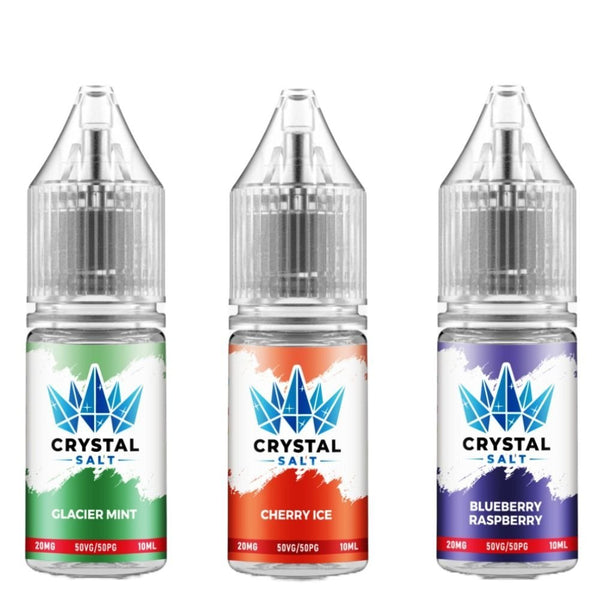 Crystal Salt 10ml Nic Salts E-Liquid - Pack of 5 - Vapeareawholesale