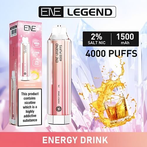 Ene Legend 4000 Disposable Vape Pod Device 20MG - Box of 10 - Vapeareawholesale