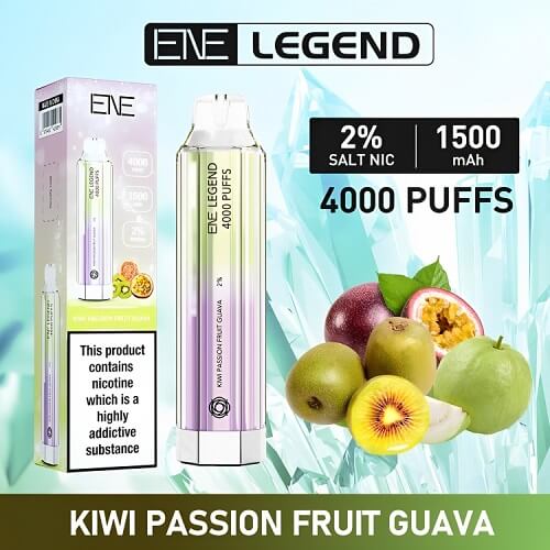 Ene Legend 4000 Disposable Vape Pod Device 20MG - Box of 10 - Vapeareawholesale