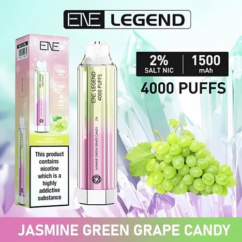 Ene Legend 4000 Disposable Vape Pod Device 20MG - Box of 10 - Vapeareawholesale