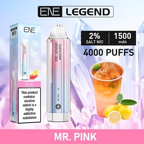 Ene Legend 4000 Disposable Vape Pod Device 20MG - Box of 10 - Vapeareawholesale