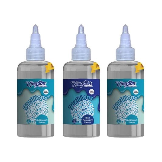 Kingston E-liquids Gazllions 500ml Shortfill - Vapeareawholesale