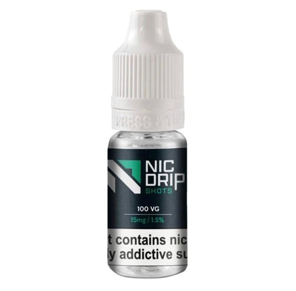 NIC DRIP - 100VG - 15MG - NICOTINE SHOT - Vapeareawholesale