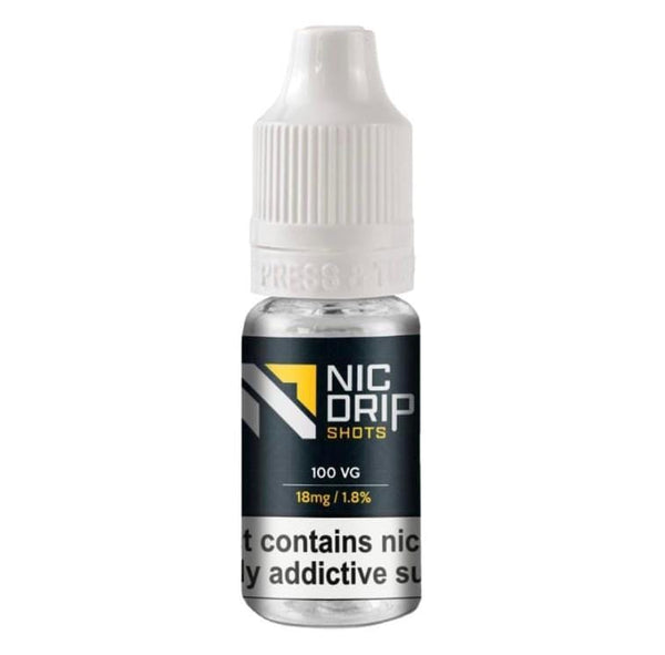 NIC DRIP - 100VG - 18MG - NICOTINE SHOT - Vapeareawholesale