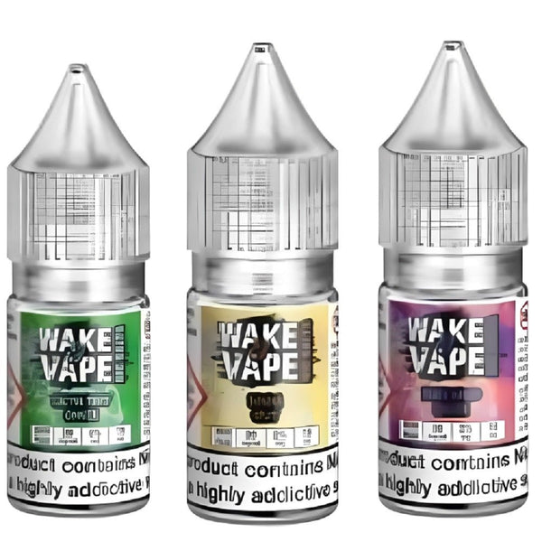 Pack of 10 Wake & Vape 10ML Nic Salt - Vapeareawholesale