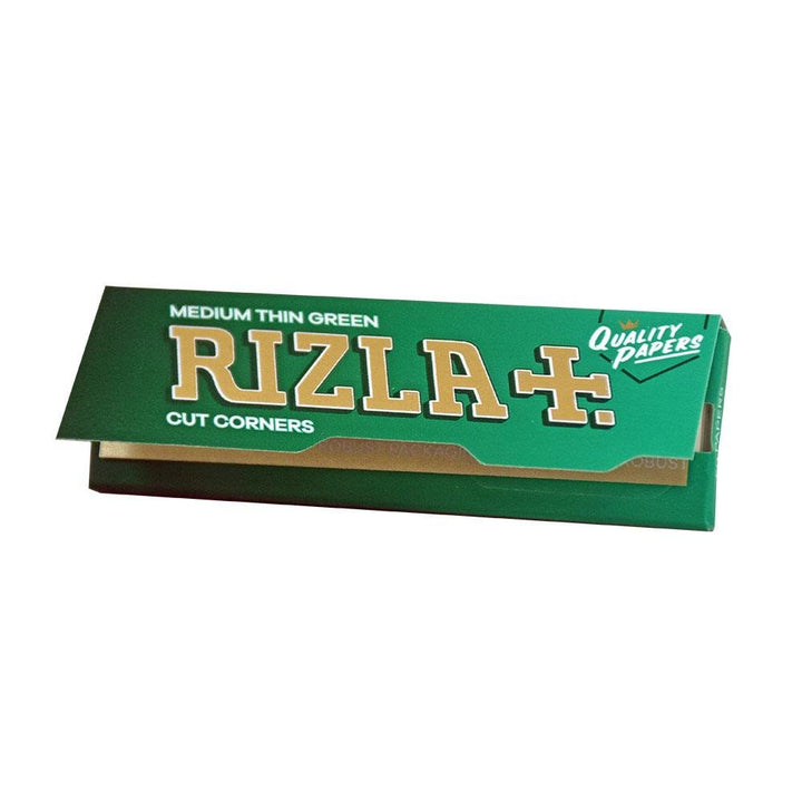 Rizla - Medium Thin Green Regular Booklets - Pack of 100 - Vapeareawholesale