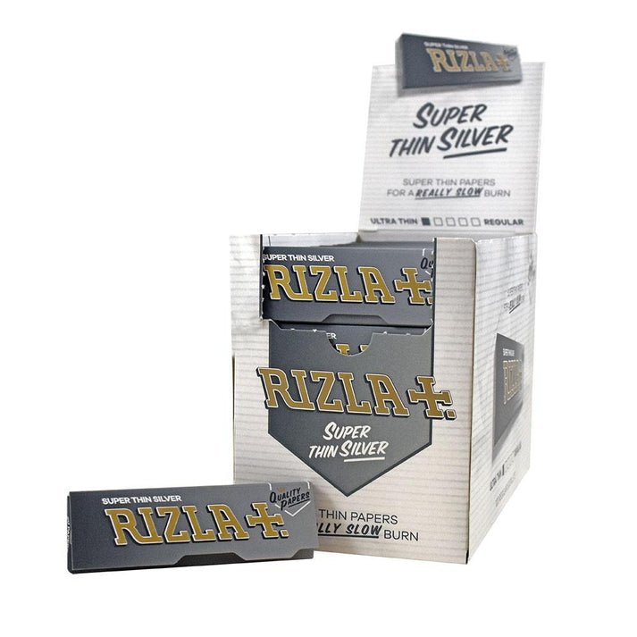 Rizla - Super Thin Silver Regular Booklets - Pack of 100 - Vapeareawholesale