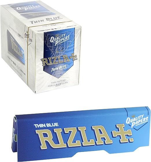 Rizla - Thin Blue Rolling Paper - Pack of 100 - Vapeareawholesale