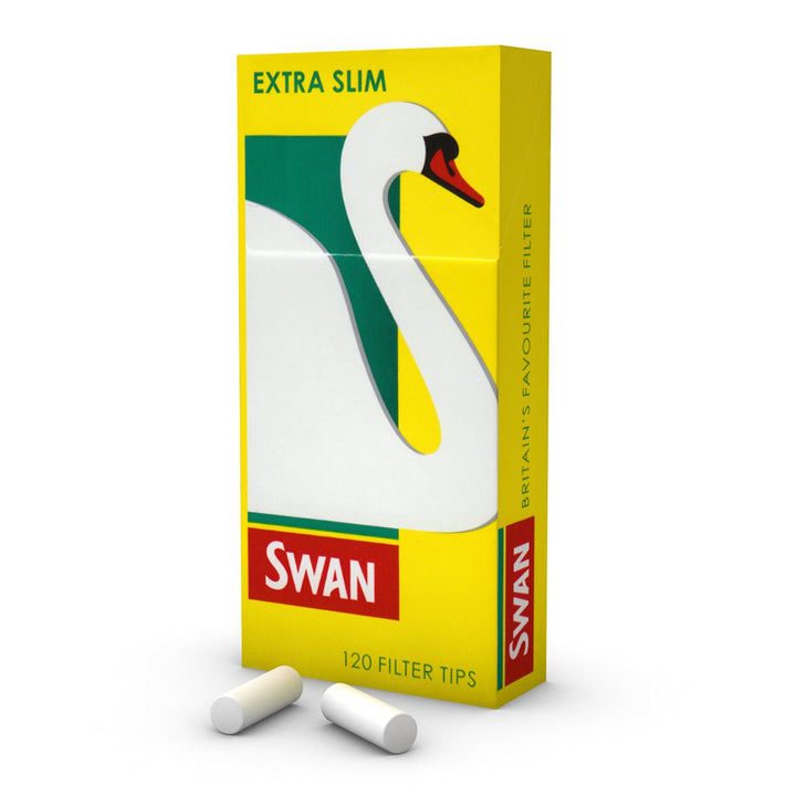 Swan - Extra Slim Filter Tips (120 Tips in 1 Pack) - Vapeareawholesale