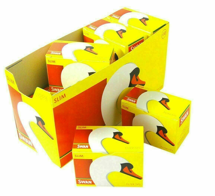 Swan - Slim Line Filter Tips - Pack of 10 - Vapeareawholesale