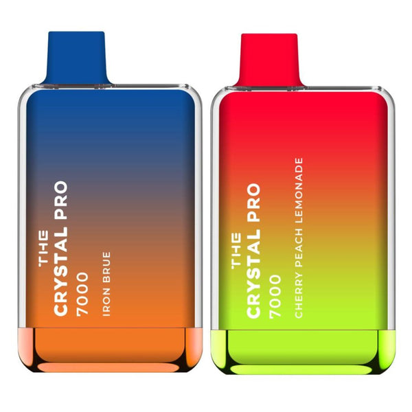 The Crystal Pro 7000 Disposable Vape Puff Pod Box of 10 - Vapeareawholesale