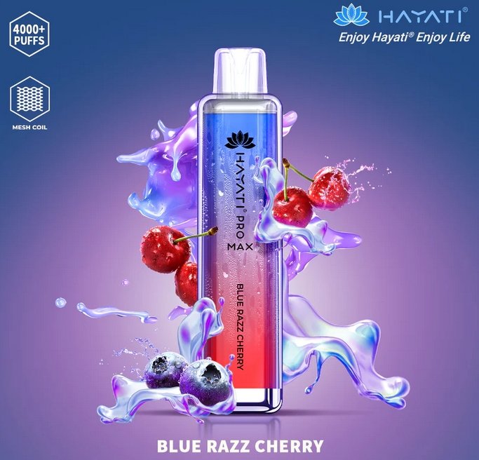 Zero Nicotine Hayati Crystal Pro Max 4000 Disposable Vape Puff Bar Box of 10 - #Simbavapeswholesale#